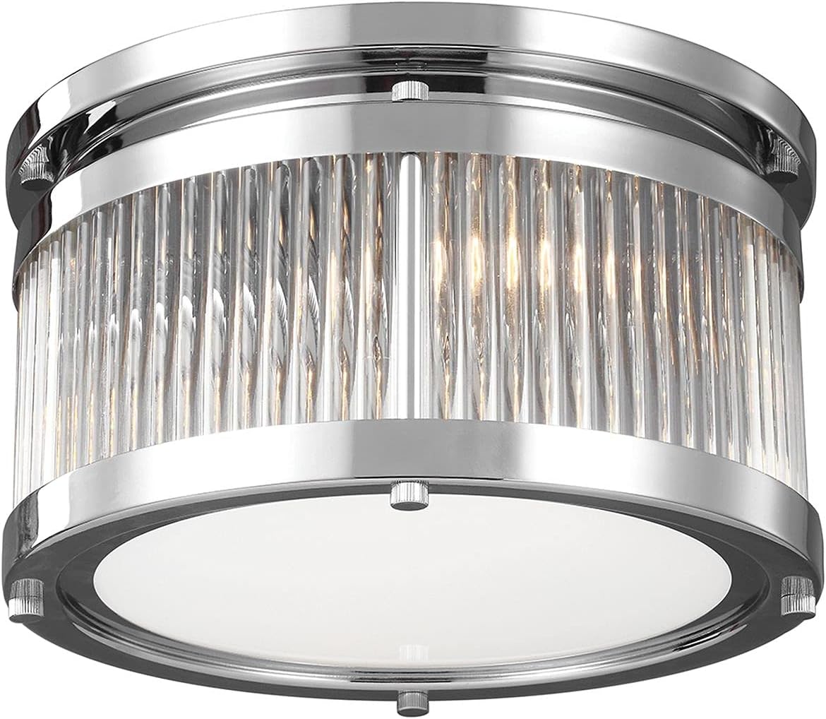 Licht-Erlebnisse Deckenleuchte Badezimmer Transparent 3-flammig IP44 Ø28cm Jugendstil elegant ERVA Bad Lampe Badbeleuchtung