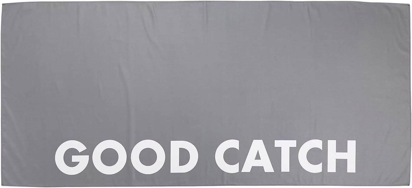 Santa Barbara Design Studio F2F Strandtuch, schnelltrocknend, Übergröße, 190 x 89 cm, Good Catch