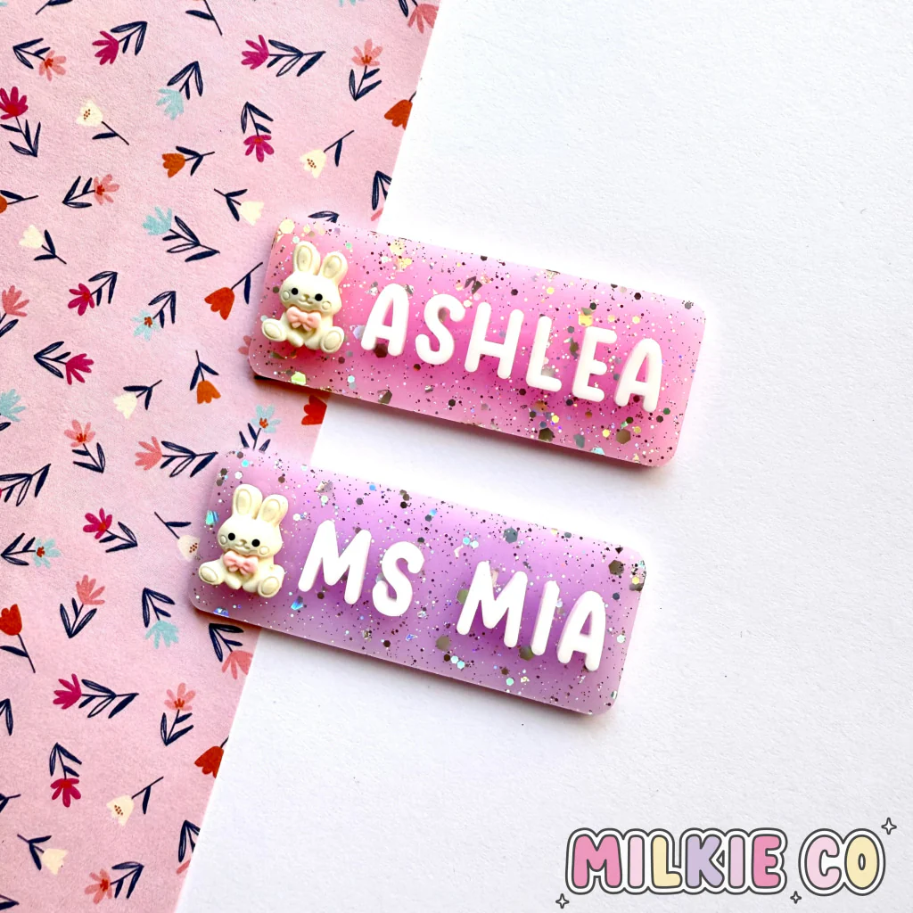Bunny Character Name Badges