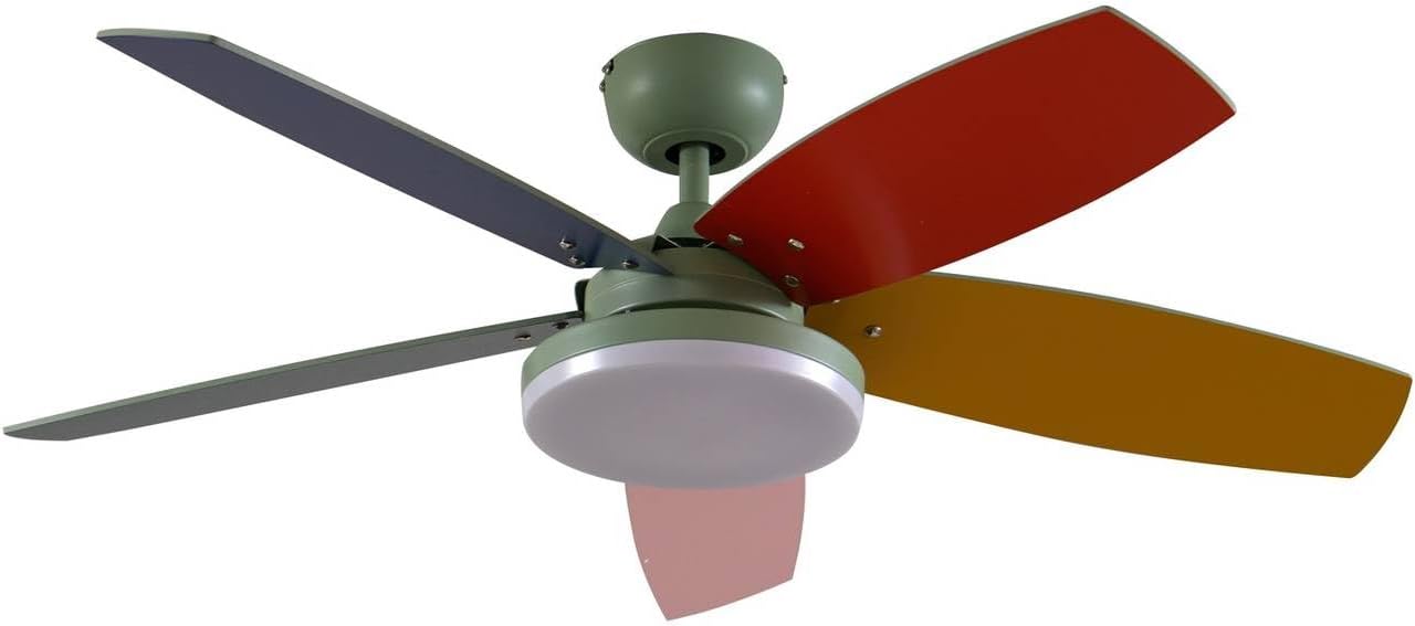 Lindby LED Deckenventilator mit Lampe Jonte dimmbar Leselampe (Modern) aus Metall (1 flammig,) - Ventilator Wohnzimmerleuchte