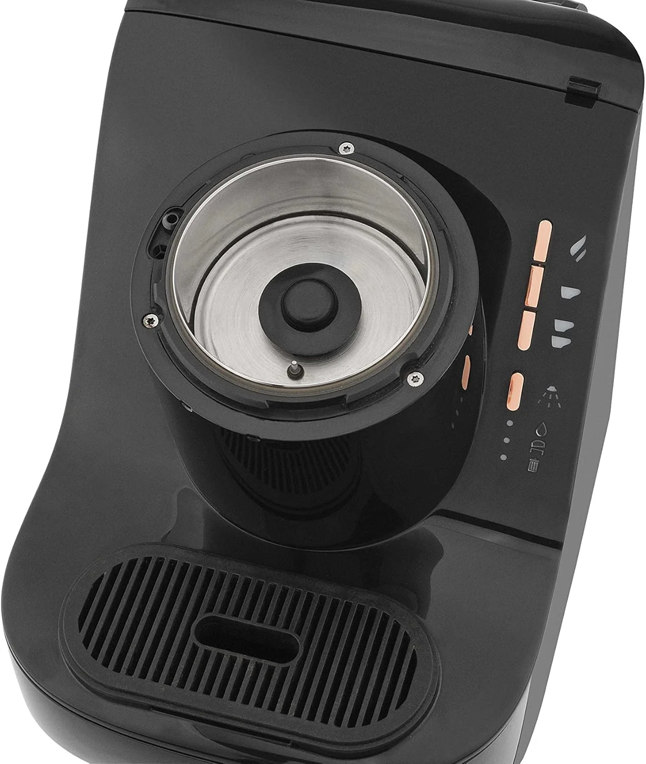 Arzum Okka Turkse koffiemachine, volautomatisch, 3 kopmaten, zelfreinigingsfunctie, watertank van 950 ml, overloopbeveiligingssensor, compact ontwerp, zwart-goud