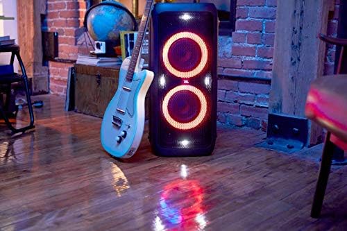JBL PartyBox 710 - Schwarz �C Trag - und rollbarer Bluetooth Party-Lautsprecher mit Lichteffekten �C Spritzwassergesch��tzte, mobile Musikbox