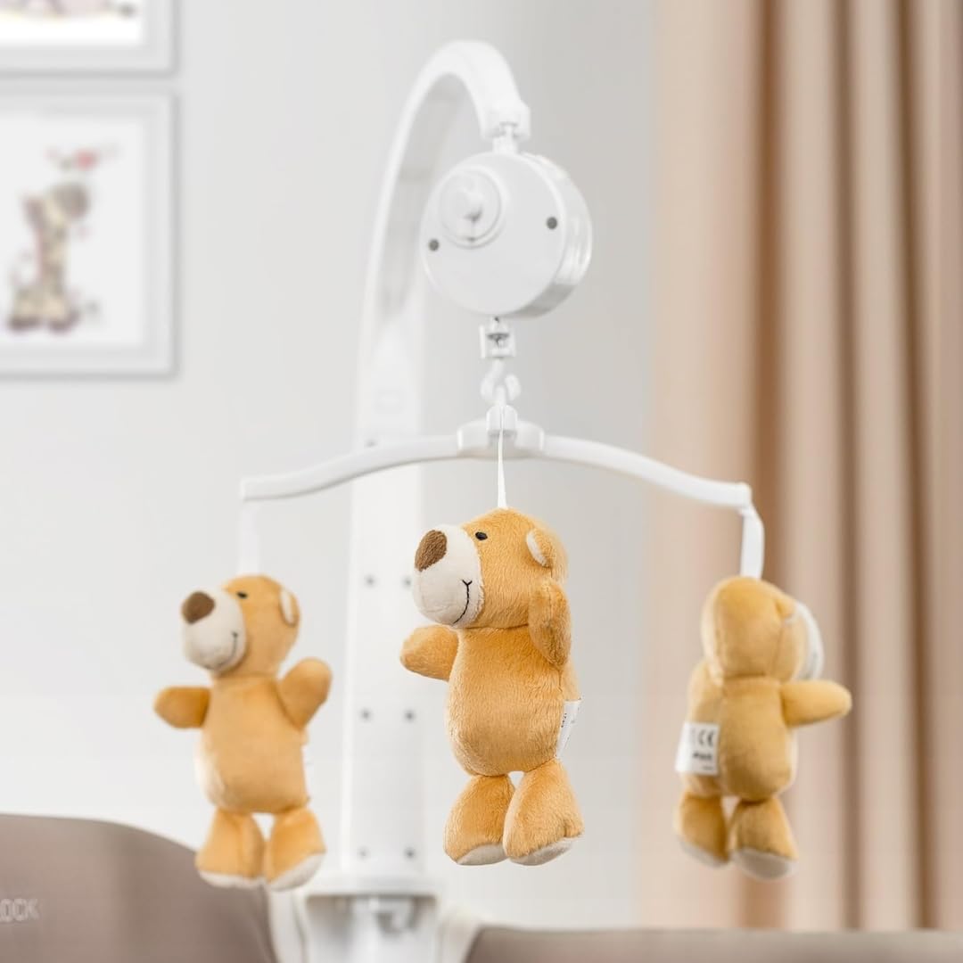 hauck Kinderreisebett Babycenter Zoo - inkl. Neugeboreneneinhang, Wickelauflage, Spielbogen mit Spieluhr, Utensilienablage, Rollen, Matratze, Tragetasche (höhenverstellbar & faltbar) - 120x60 cm