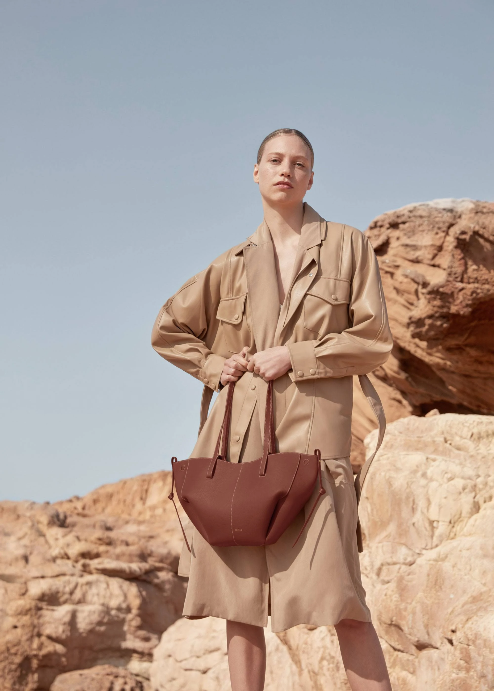 Women's Polène Cyme Mini Grained Leather