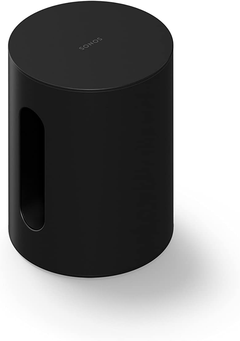 Sonos Sub Mini Kompakt-Subwoofer, beeindruckender Bass, ausgewogener Klang, Einstellbarer EQ, 2 Class-D-Verstärker, Trueplay - Schwarz.