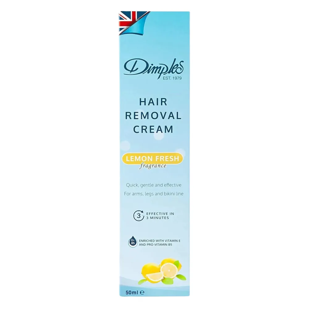 Dimples Hair Removal Cream Lemon Fresh �?50ml | Gentle & Effective Hair Removal for Women