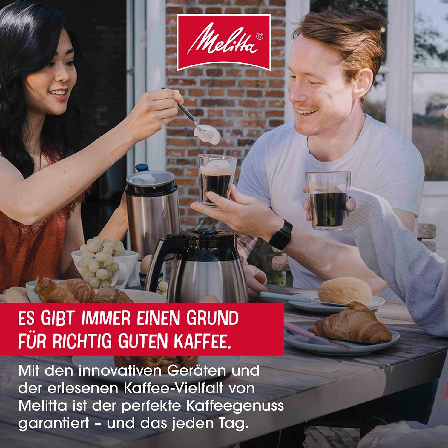 Melitta AromaFresh X - Kaffeemaschine mit Mahlwerk, Filterkaffeemaschine mit Glaskanne und Tropfstopp, für bis zu 10 Tassen Kaffee, schwarz/silber