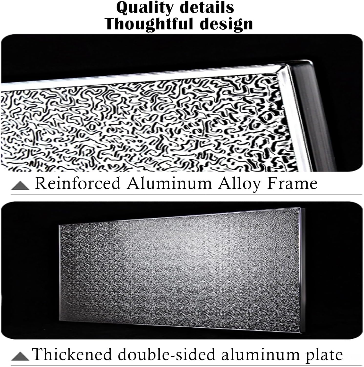 Generisch 100 cm x 20 cm Kühlschrank-Isolierplatte – Selbstklebende Edelstahl-Hitzeschutzplatte für die Wand in der Nähe von Herd und Mikrowelle – Effizienter Hitzeschutz und Energiesparer