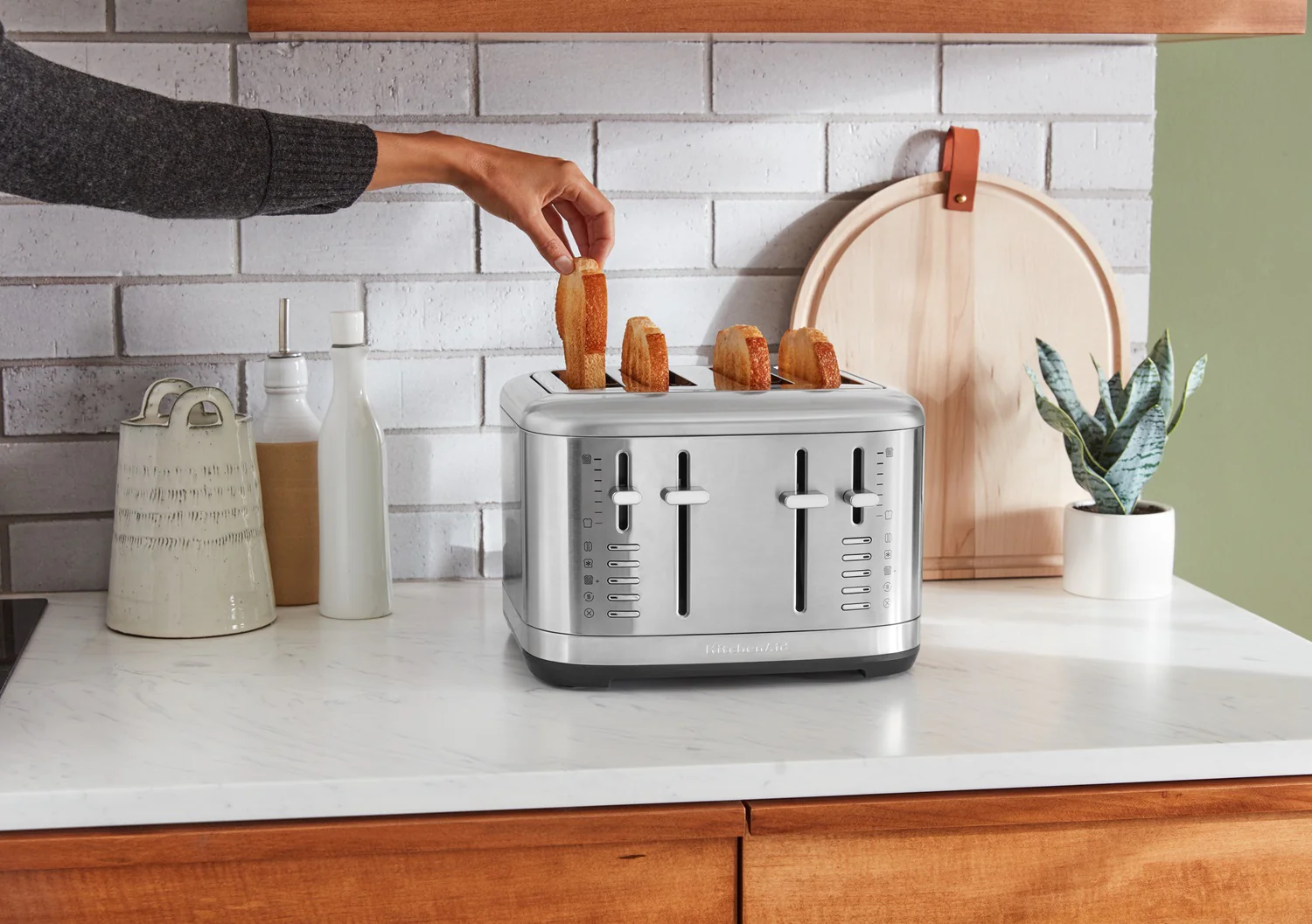2025 KitchenAid 4-slice broodrooster Artisan 5KMT4109 �C Handmatige bediening, volledig metalen behuizing