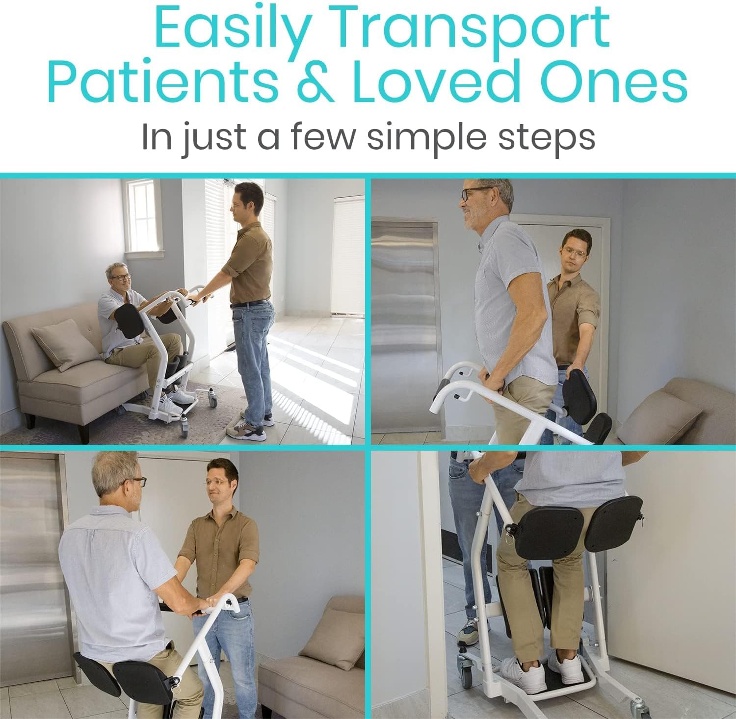 Vive Sit-to-Stand Patient Lift, Elderly Transfer Aid