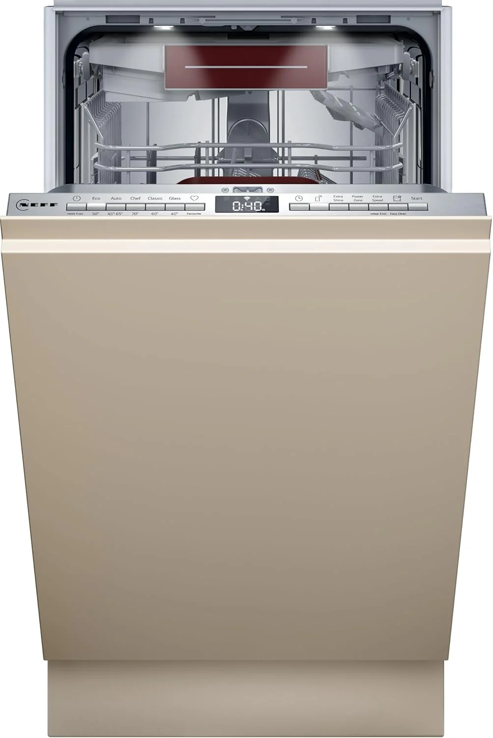 NEFF S157YCX03E, N 70, Smarte volledig ge?ntegreerde vaatwasser, 60 cm, Besteklade, Made in Germany, Zeolith-droging, bijzonder stille vaatwasser, in hoogte verstelbare bovenkorf, sterke sproeidruk