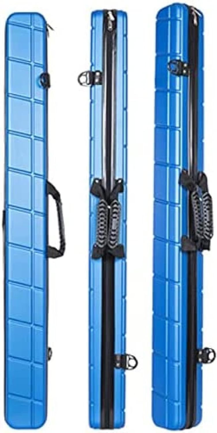 Angelrutentasche, 128cm Angelrutentasche Mit Großer Kapazität Tragetasche Wasserdichter Angelrutenwerkzeugkoffer, Kann 18 Ruten Aufnehmen, Blue, 128 * 12 * 11cm