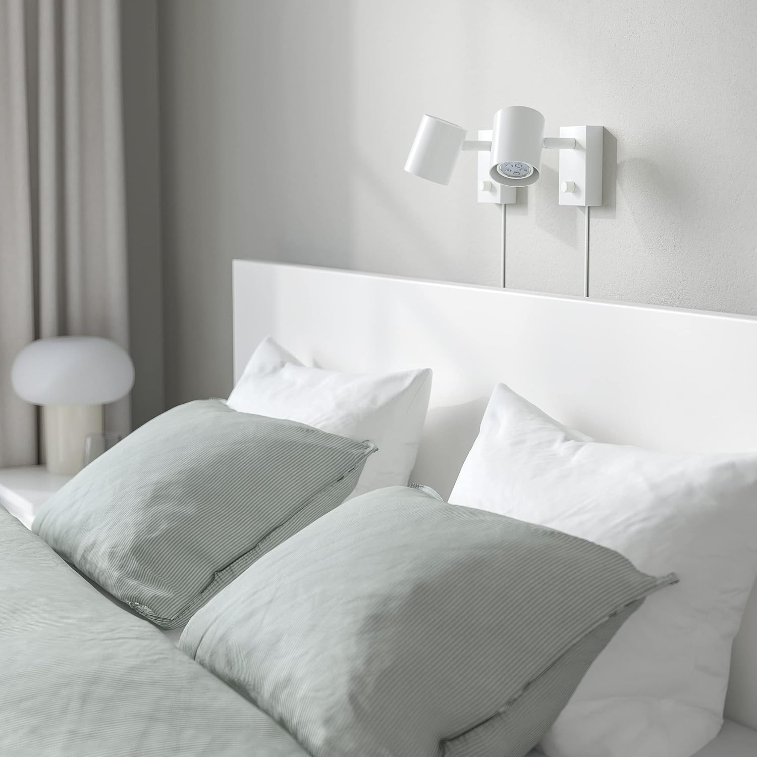 IKEA MALM Bettgestell, hoch, mit 2 Aufbewahrungsboxen, 140 x 200 cm, Weiß/Luröy