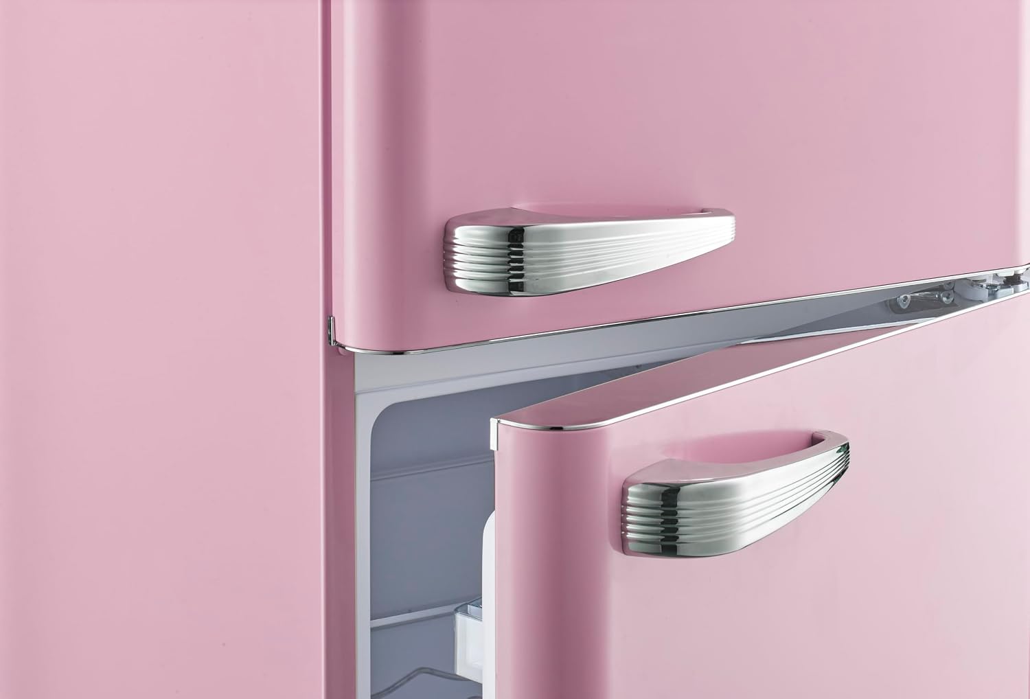 Wolkenstein KG250.4RT FR Kühl-Gefrier-Kombination Rosa 249l Retro Kühlschrank Vintage Kühlgefrierkombi Gefrierfach höhenverstellbar leise