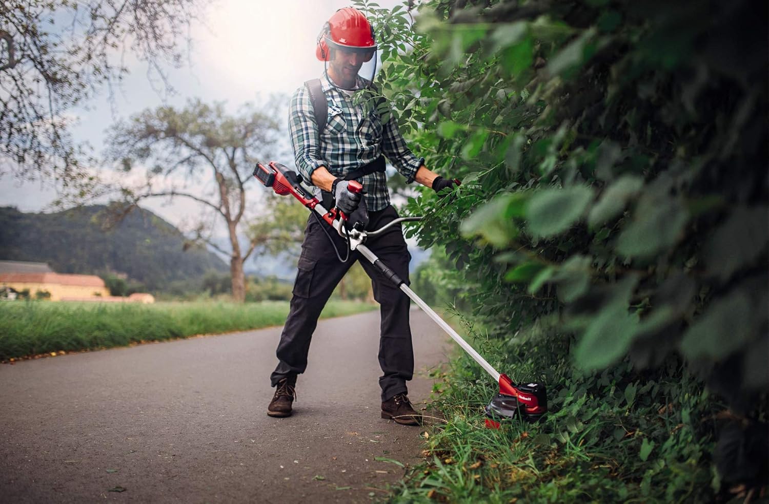 Einhell Akku-Sense Agillo 36/255 BL Power X-Change (Li-Ion, 2 x 18 V, Brushless Front-Motor, elektronische Drehzahlregulierung, Zweihandgriff, Split Shaft, ohne Akku und Ladegerät)