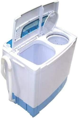 D+L GmbH Mini Wasmachine 5.2kg Miniwasmachine + Centrifuge, Camping, met Pomp, Bovenlader, 2in1 Wasmachine Centrifugekamer Bovenlader Reiswasmachine Mobiele Wasmachine Wasdroger AWZ