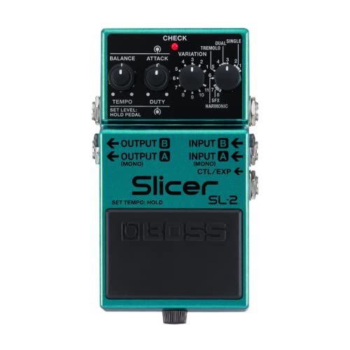 BOSS SL 2 Slicer pedale compatto per chitarra elettrica, tastiere, DJ e molto altro | Create istantaneamente groove vibranti | 88 pattern interni e altro ancora con l'app BOSS Tone Studio : Amazon.it: Strumenti Musicali