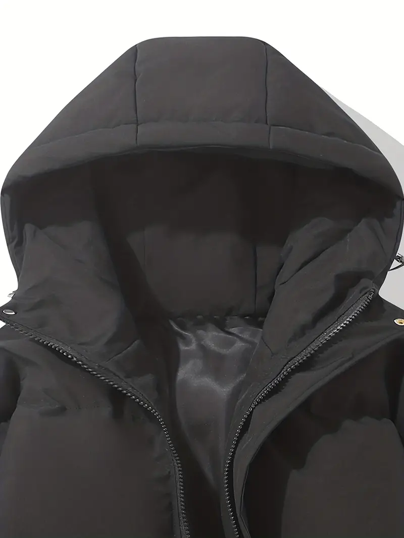 Warme Daunenjacke mit Kapuze f��r Herren | Wintermantel im klassischen Design