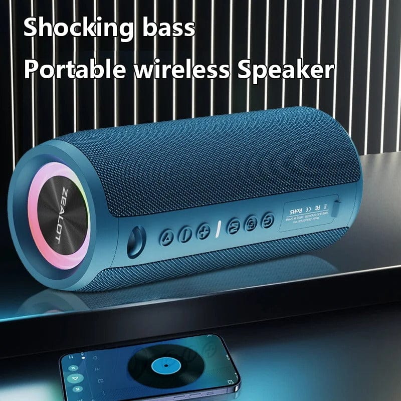 40W Portable Wireless Speaker Outdoor Waterproof Subwoofer with Dual Pairing