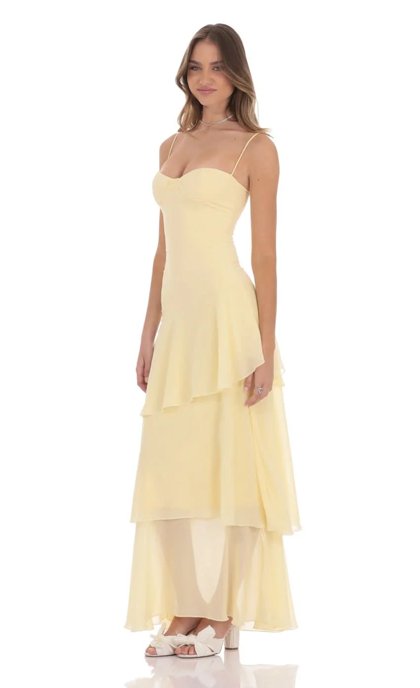 Maxikleid mit Herz-Ausschnitt und R��schen f��r Hochzeitsg?ste