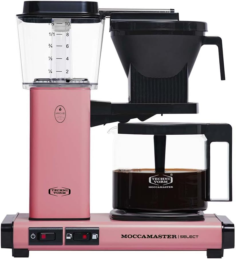 Moccamaster KBG Select, Kaffeemaschine, Retro Kaffeemaschine, Filterkaffee, Off-White, 1.25L