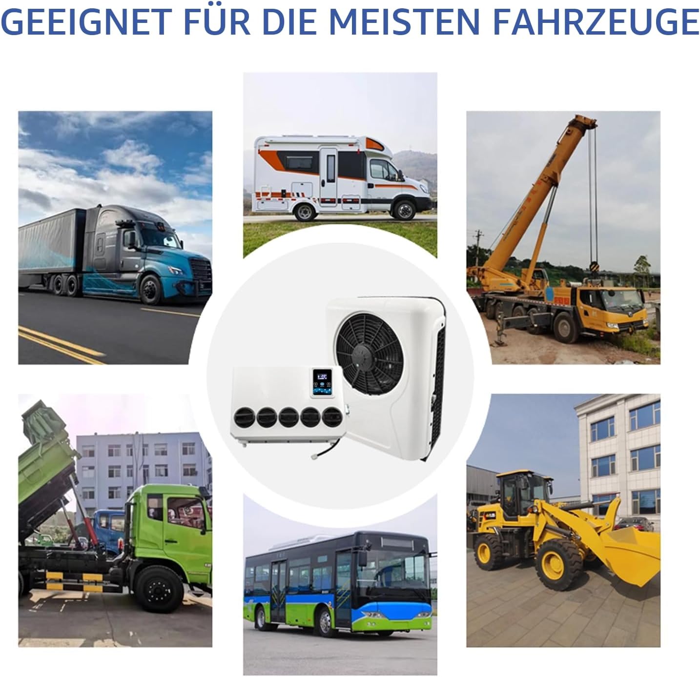 12V LKW Klimaanlage 10000BTU Split Electric AC Unit 12 Volt Fit für Wohnmobile Wohnmobil Bus Anhänger Traktoren Camper Van Parken Klimaanlage Schnelle Kühlung Low Noise