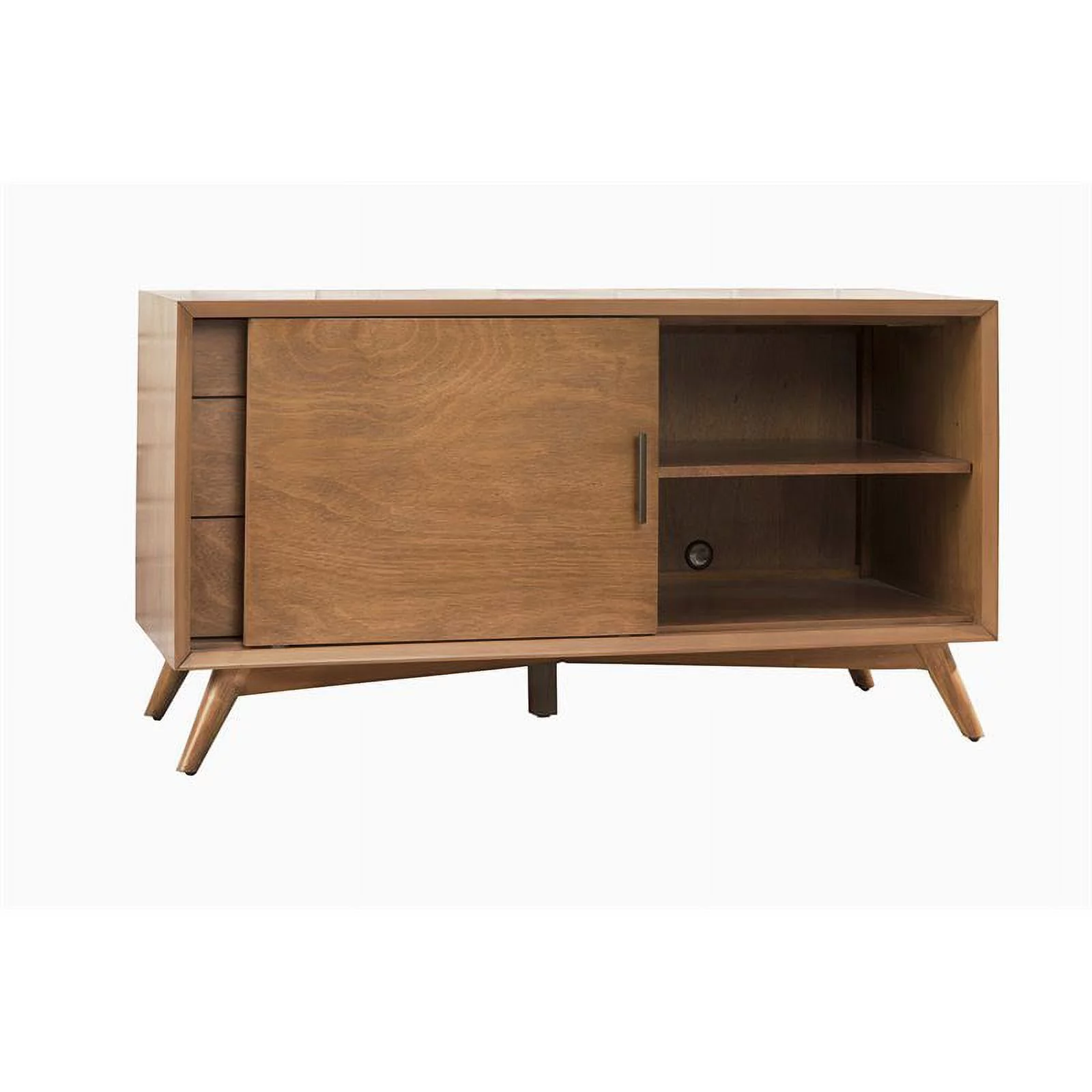 2025 Home Square 4-delig Slaapkamer Set - Full Bed, Nachtkastje, TV Console en Extra Opslag