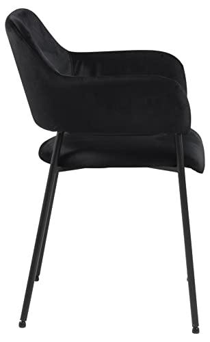 AC Design Furniture Lisette Sedia da Pranzo, Nero, H: 82 x B: 54 x T: 55 cm : Amazon.it: Casa e cucina