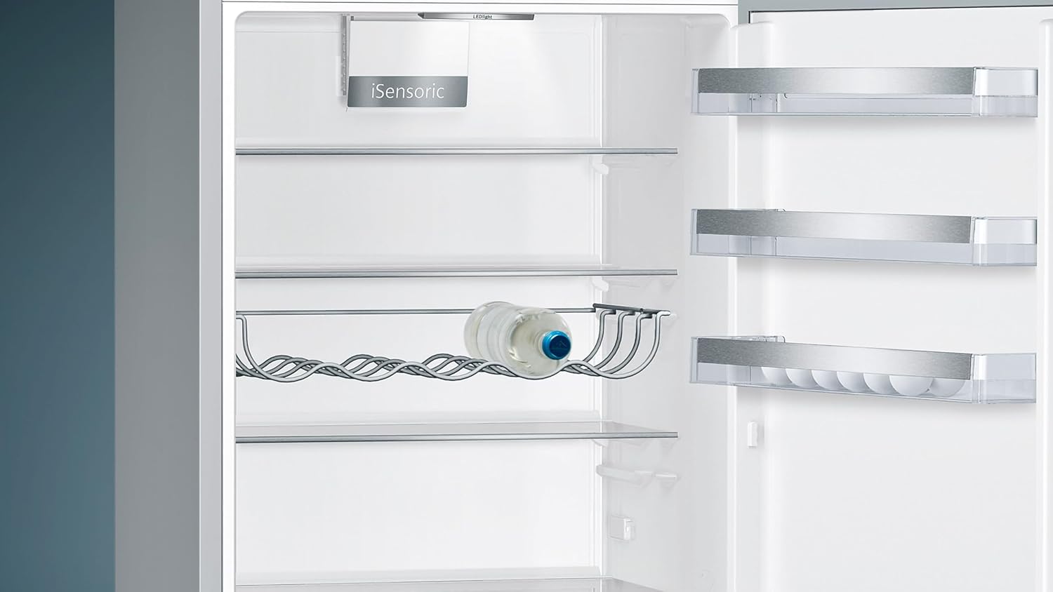 SIEMENS KG39EAICA iQ500 Kühl-Gefrier-Kombination, 201 x 60 cm, 249 L Kühlen + 94 L Gefrieren, LowFrost seltener abtauen, LED-Beleuchtung gleichmige Ausleuchtung, BigBox Platz für groes Gefriergut