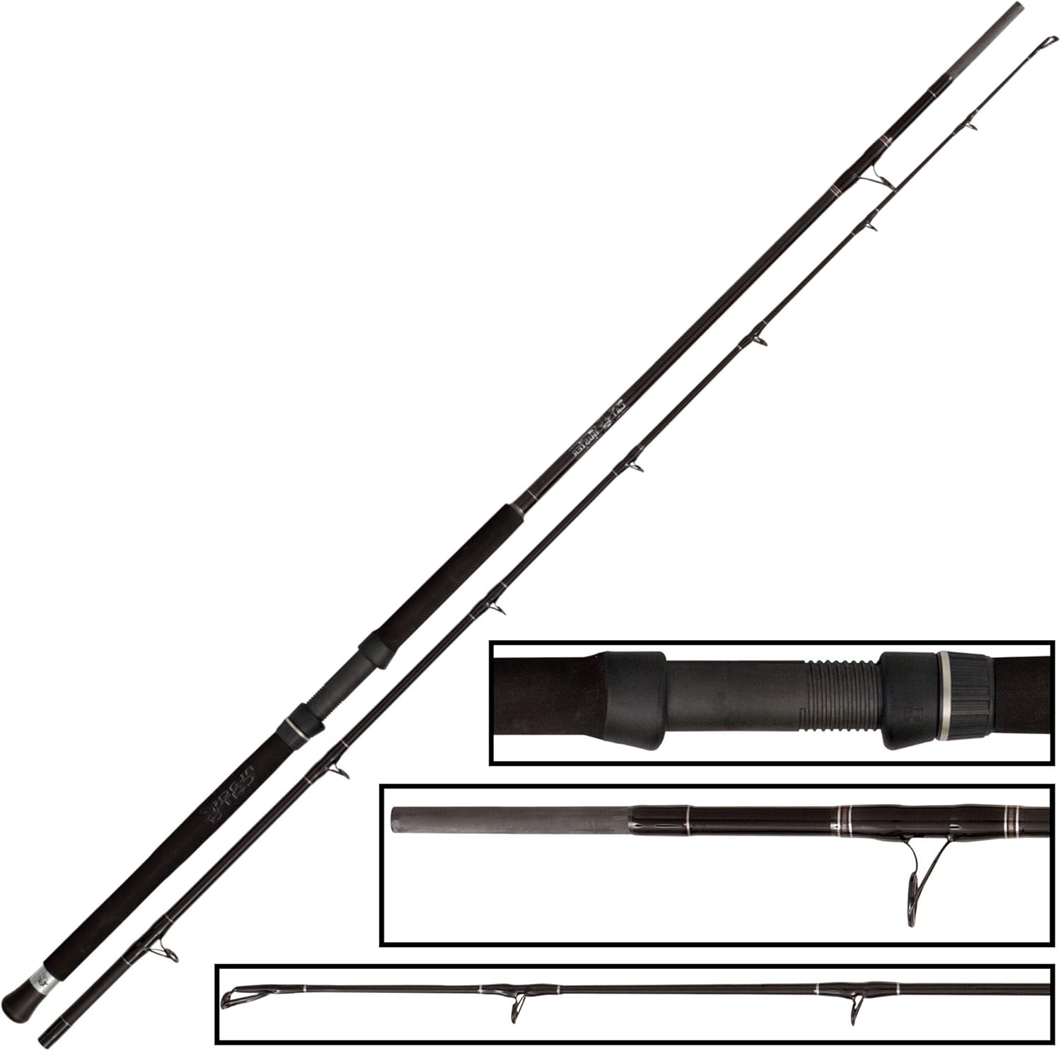Black Cat Buster 3m 300-500g Wallerrute, Angelrute zum Wallerangeln, Welsrute zum Angeln auf Waller, Wallerangel zum Welsangeln