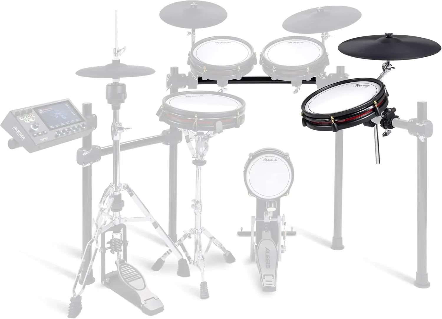 Alison Strata Prime Electronic Drum Set with Touch Screen Dual Area Grid Head