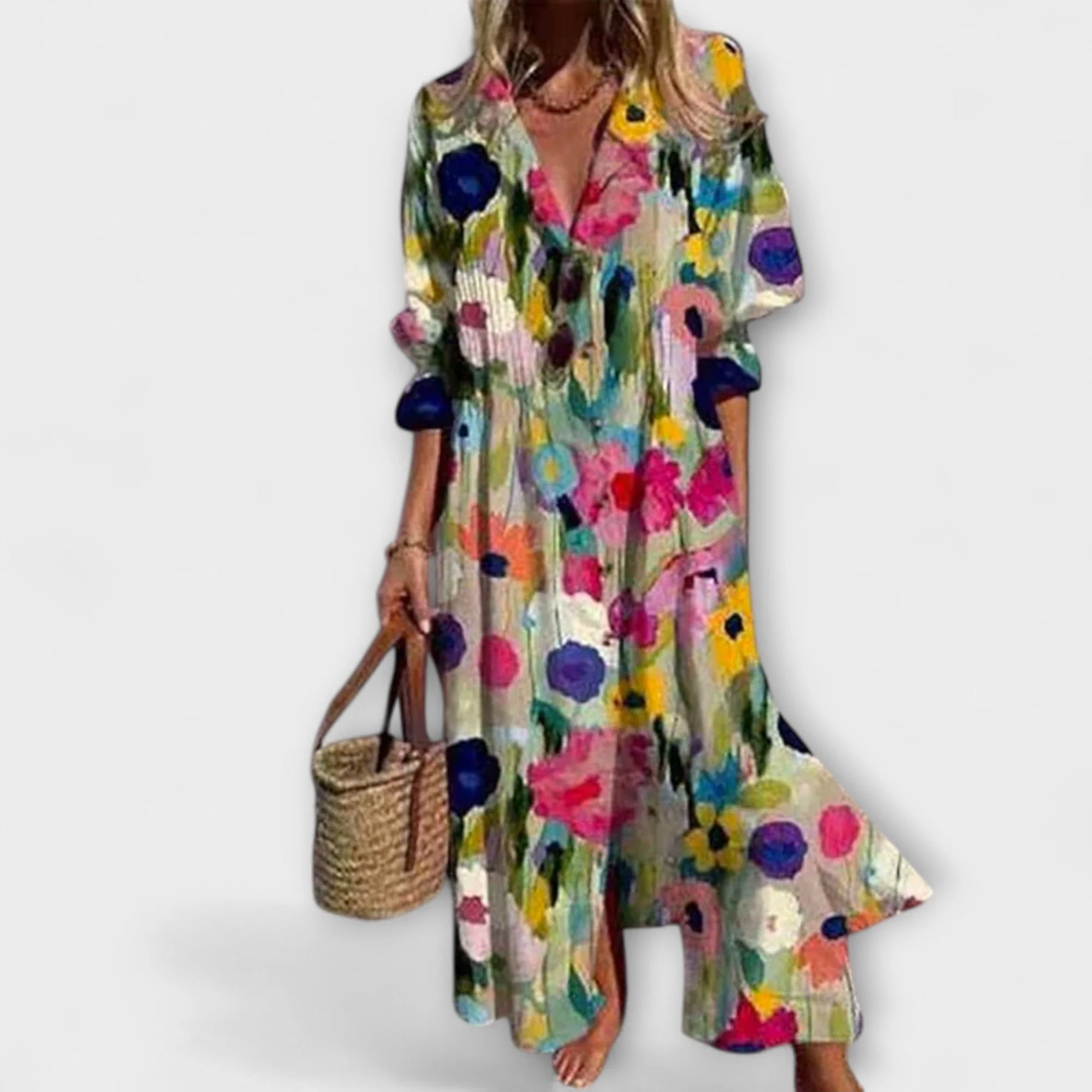 Maxikleid f��r Damen mit lockerer Passform und schmeichelhafter Silhouette