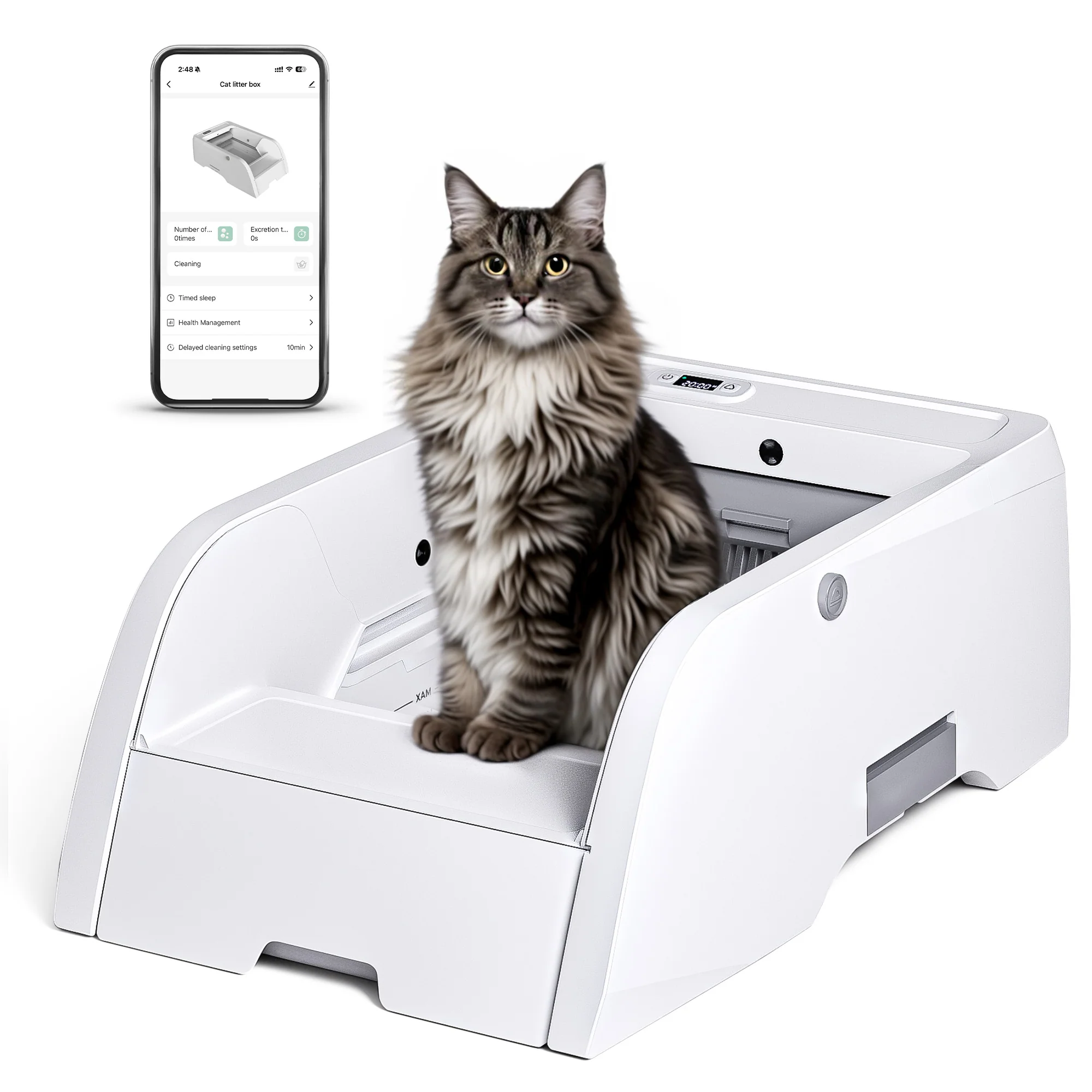 Self Cleaning Cat Litter Box with App Control