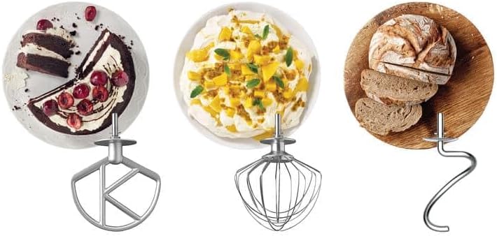 Kenwood kMix KMX750RD Küchenmaschine, 5 l Edelstahl Schüssel, Safe-Use-Sicherheitssystem, Metallgehuse, 1000 Watt, inkl. 3-Teiligem Patisserie-Set und Spritzschutz, Rot