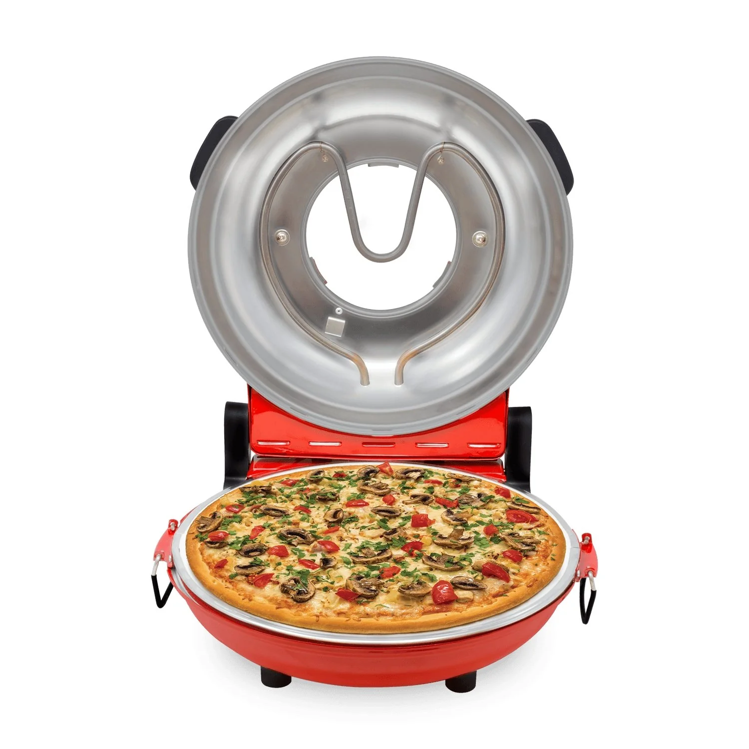 Kalorik? Pizza Baksteenoven �C Authentieke Bakstenen Ovenstijl, Dual Heat Elements, Instelbare Temperatuur, 12�� Baksteen