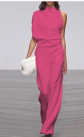 Sommer Jumpsuit f��r Damen | Luftiger Overall mit weitem Bein | Leichter Einteiler f��r Freizeit und Strand | Bequeme Passform