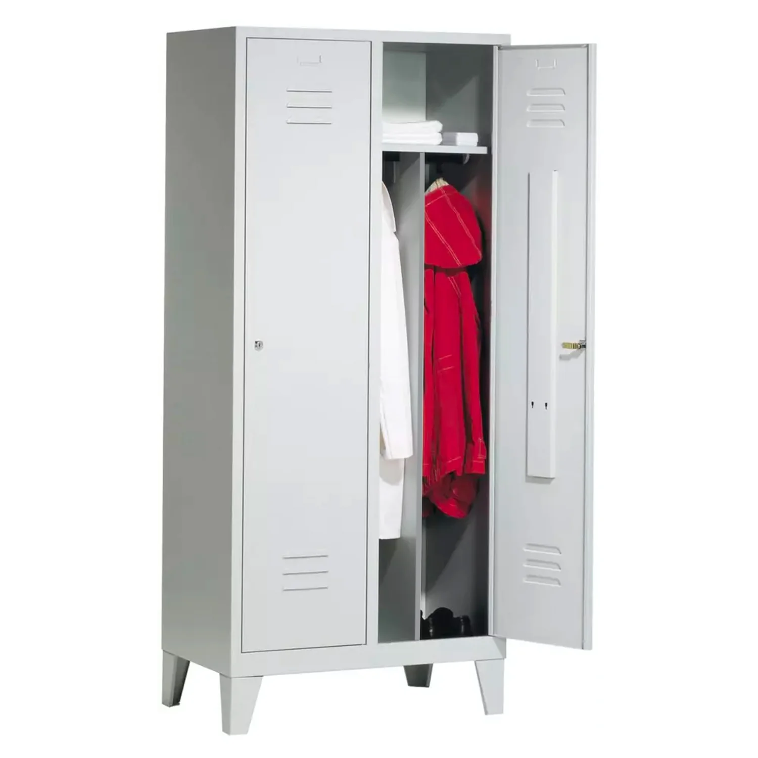 Armadietto Spogliatoio 2 Posti Con Divisore E Chiavi
