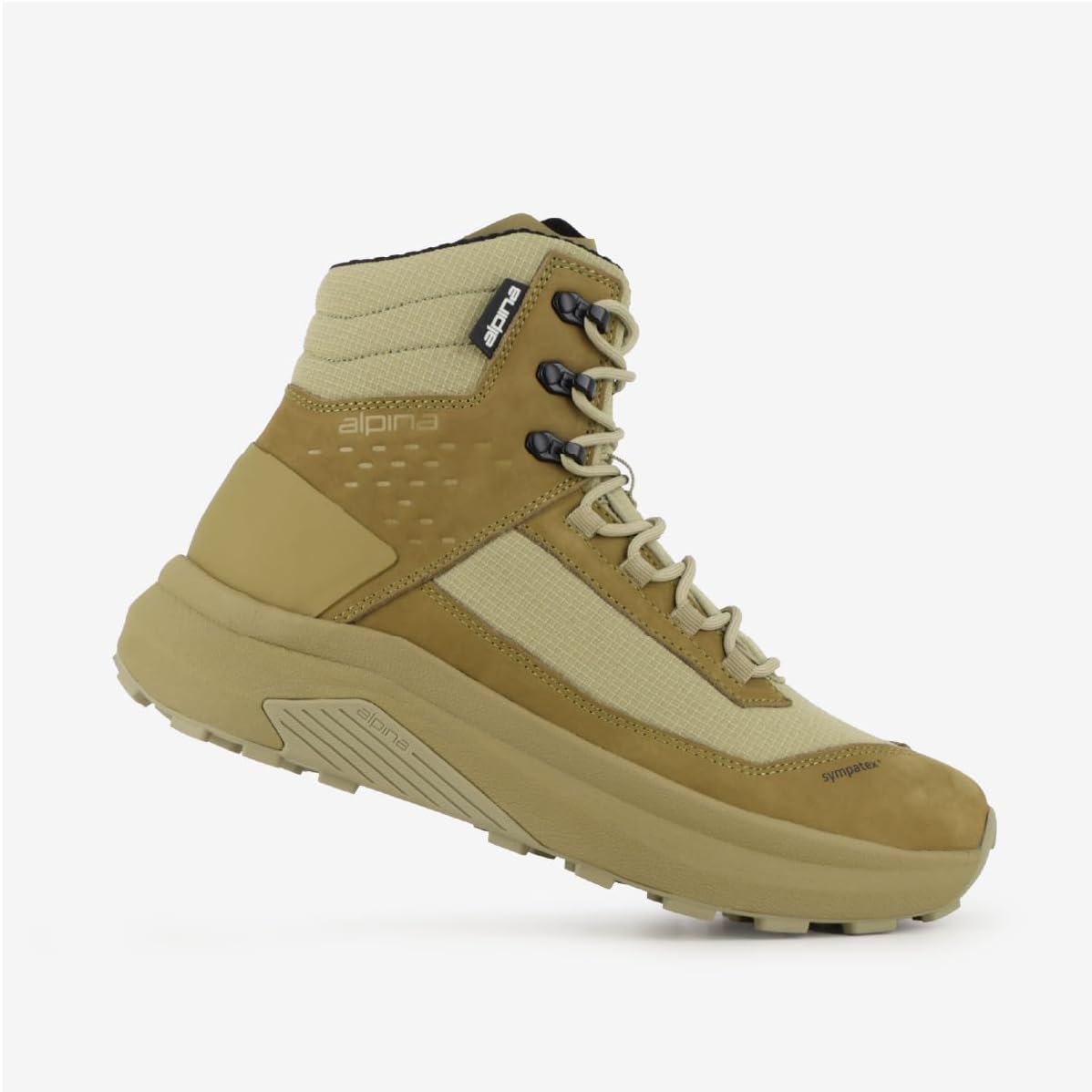 Alpina Lynx Wanderschuhe Herren und Damen – wasserdichte Trekkingschuhe Herren und Damen mit Sympatex, Stormsohle, Leder & Ripstop