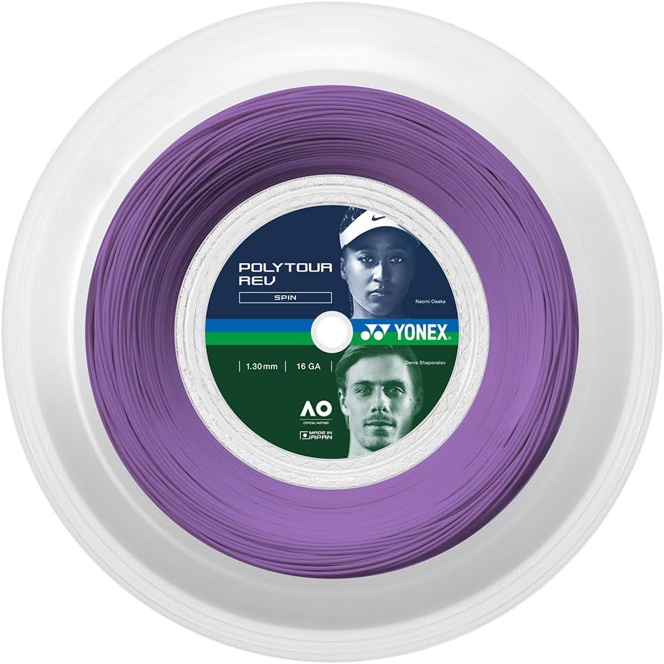 YONEX Poly Tour Rev 200M Rolle Purple Tennis Saitenrolle Monofil