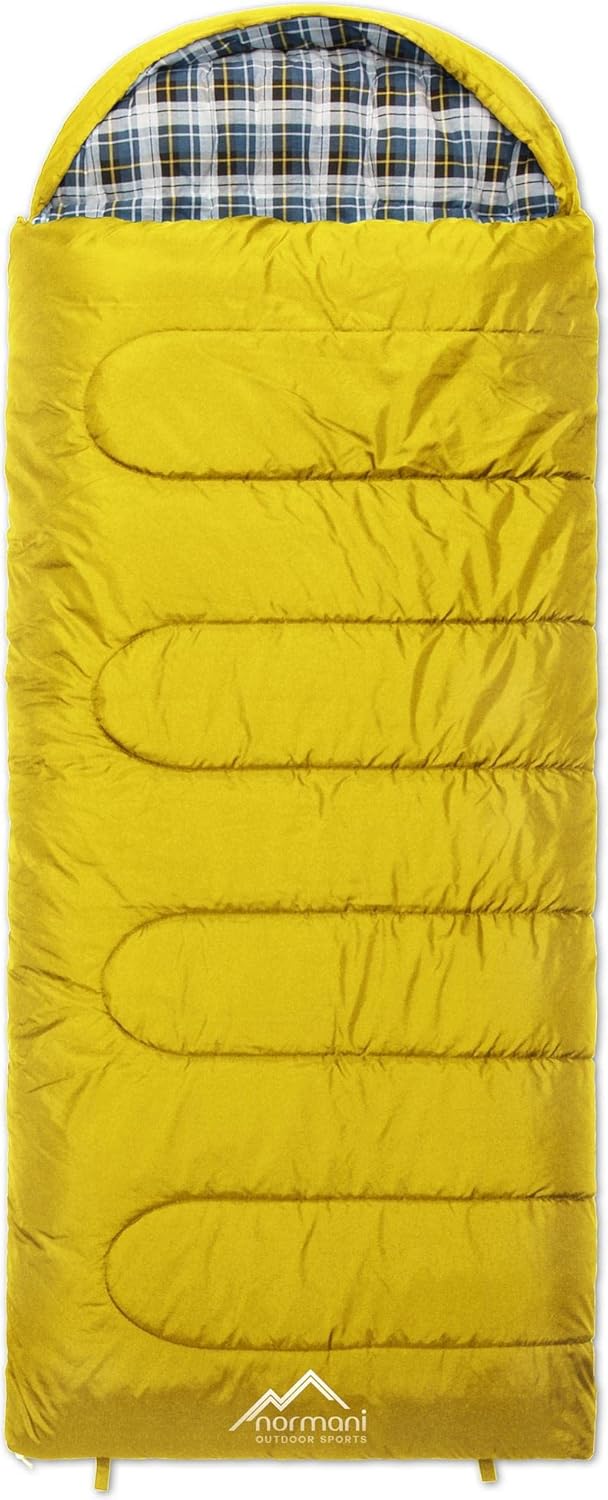 normani 4-in-1-Funktion Extrem Outdoor Schlafsack 'Antarctica' aus Nylon Rip-Stop mit 500 + 250 g/m² Hollow Fiber Füllung 220 x 90 cm