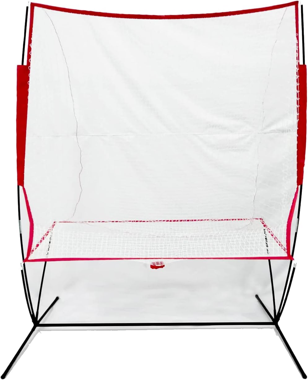 Netze für Tennisbälle Maschine (10 lb) Rückprallnetz für Tennisball&Pickleball Selbsttraining, tragbar und einfach zu demontieren,Geeignet für Wurftraining mit Ballmaschinen drinnen und draußen