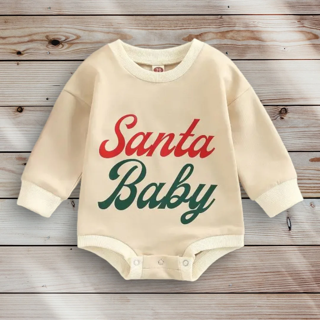 Santa Baby Onesie Bubble Romper
