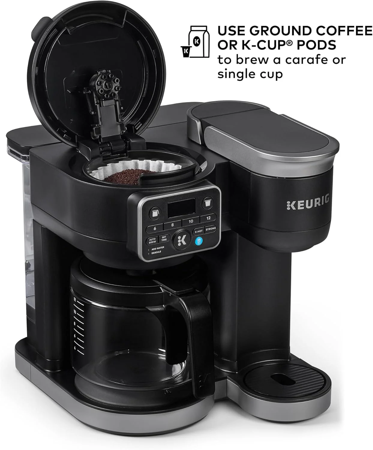 Keurig K-Duo Hot & Iced Single Serve & Carafe Coffee Maker, MultiStream Technology, 72oz Reservoir (Gen 2)