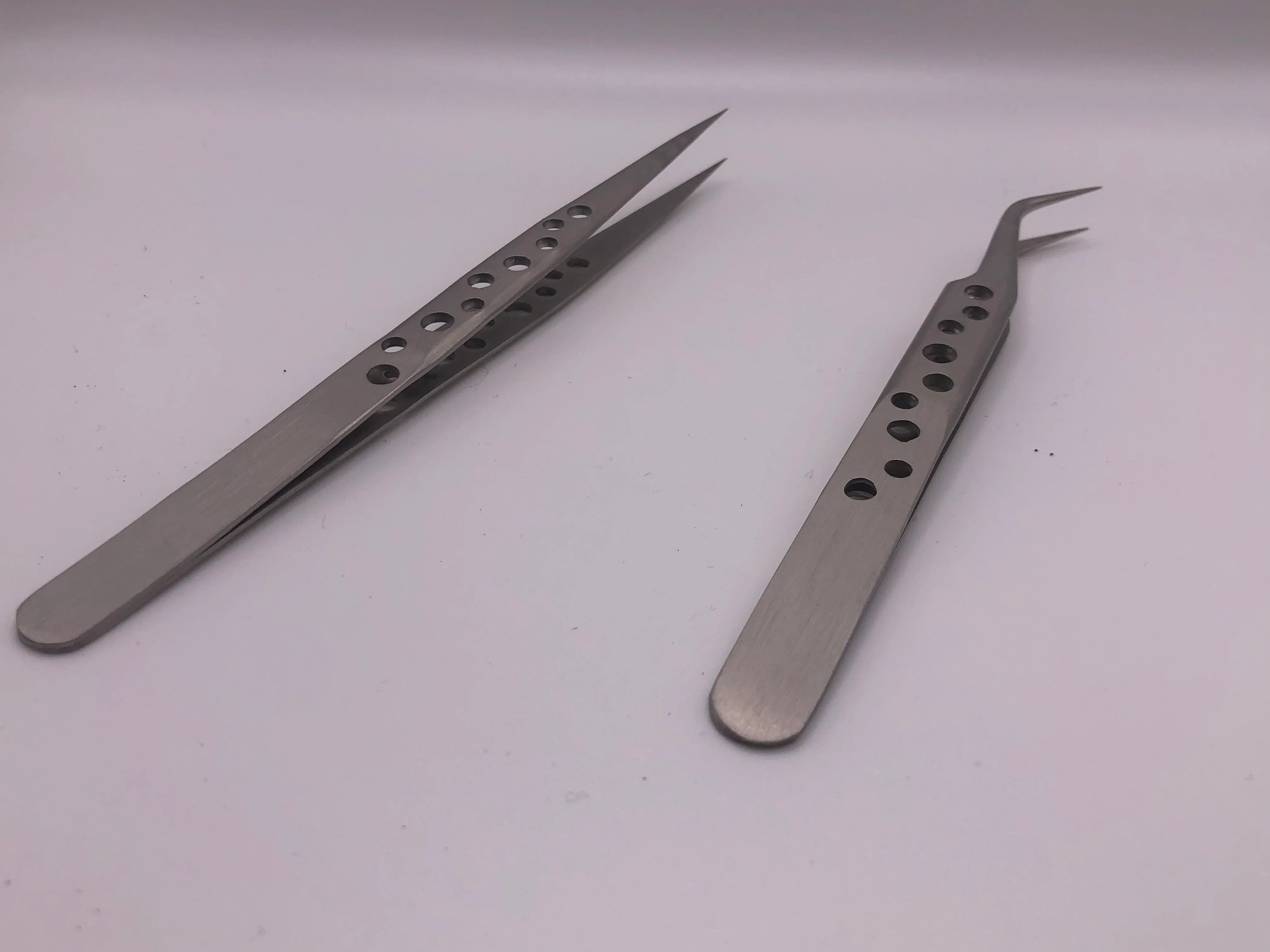 Precision Stainless Steel Tweezers – Straight & Curved Tips, Anti-Static, Modelling Tools