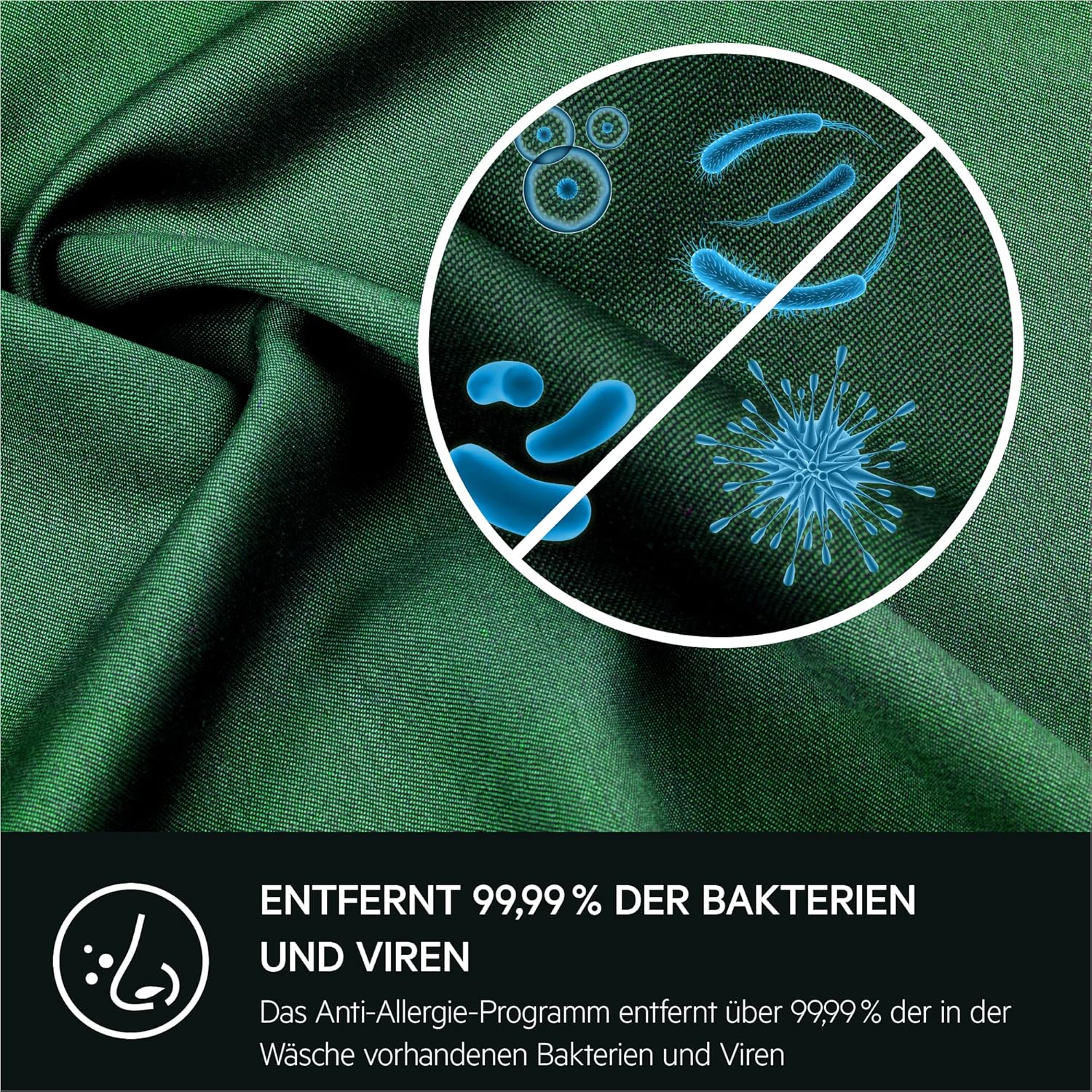 AEG Waschmaschine, 8,0 kg, Leise, Mengenautomatik, Nachlegefunktion, Kindersicherung, Schontrommel, Wasserstopp, 1600 U/min, L6FBA51680