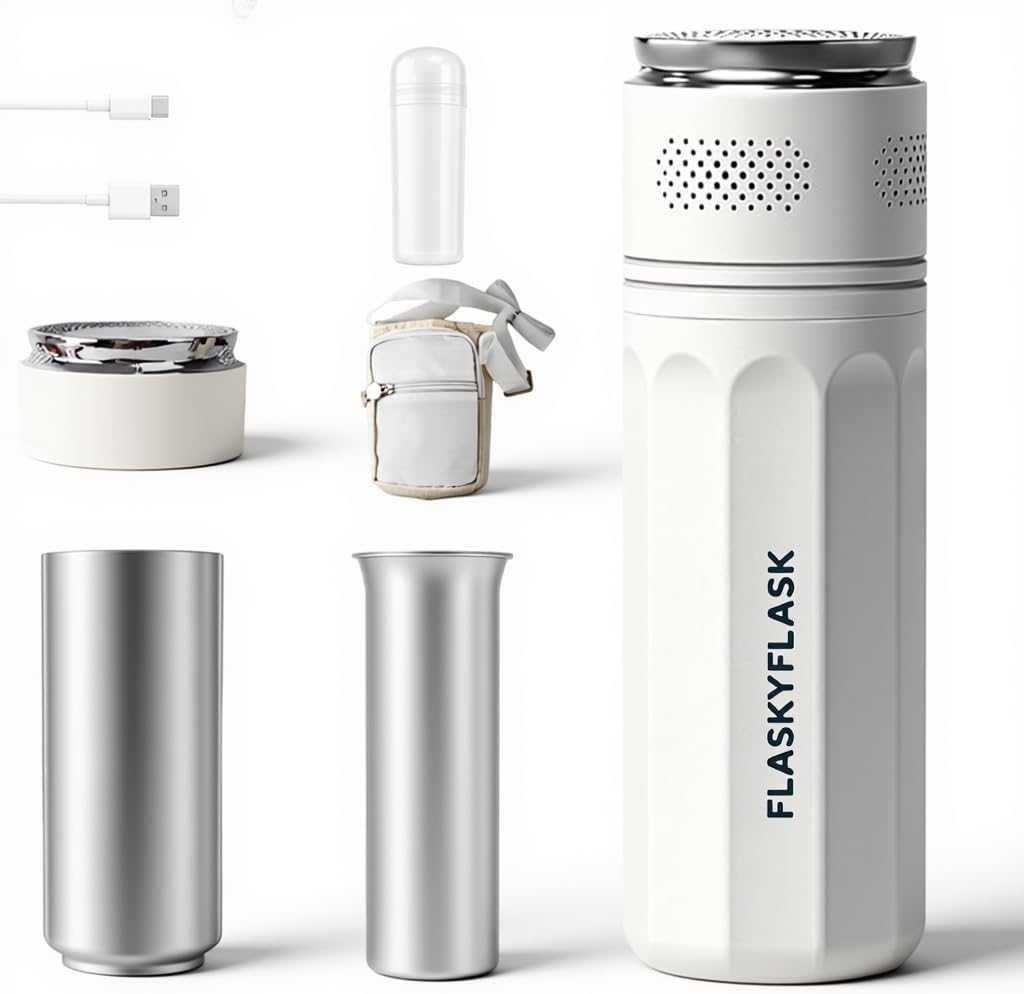 Glacière à Insuline de Voyage USB - Réfrigérateur Médical Portable avec Contrôle Intelligent 2-8℃ et Écran LCD, Inclus Nouveau Gel en Anneau, Certifié TSA pour Diabétiques (Blanc)