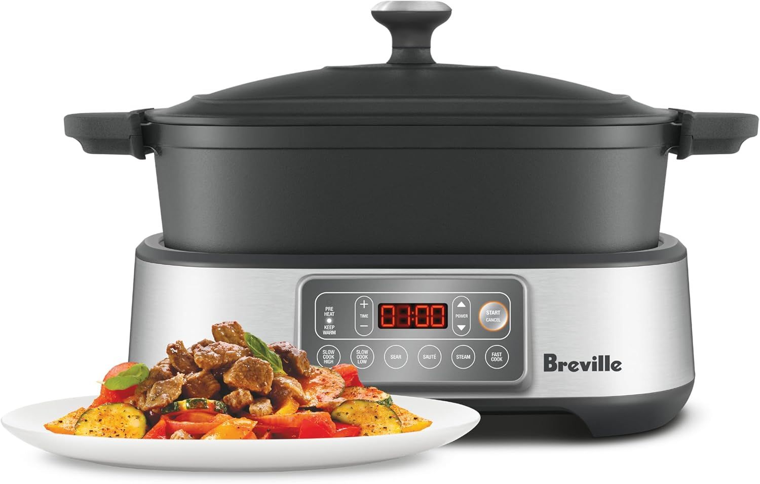 Breville 6-in-1 Multi-Function Cooker, Stainless Steel Finish