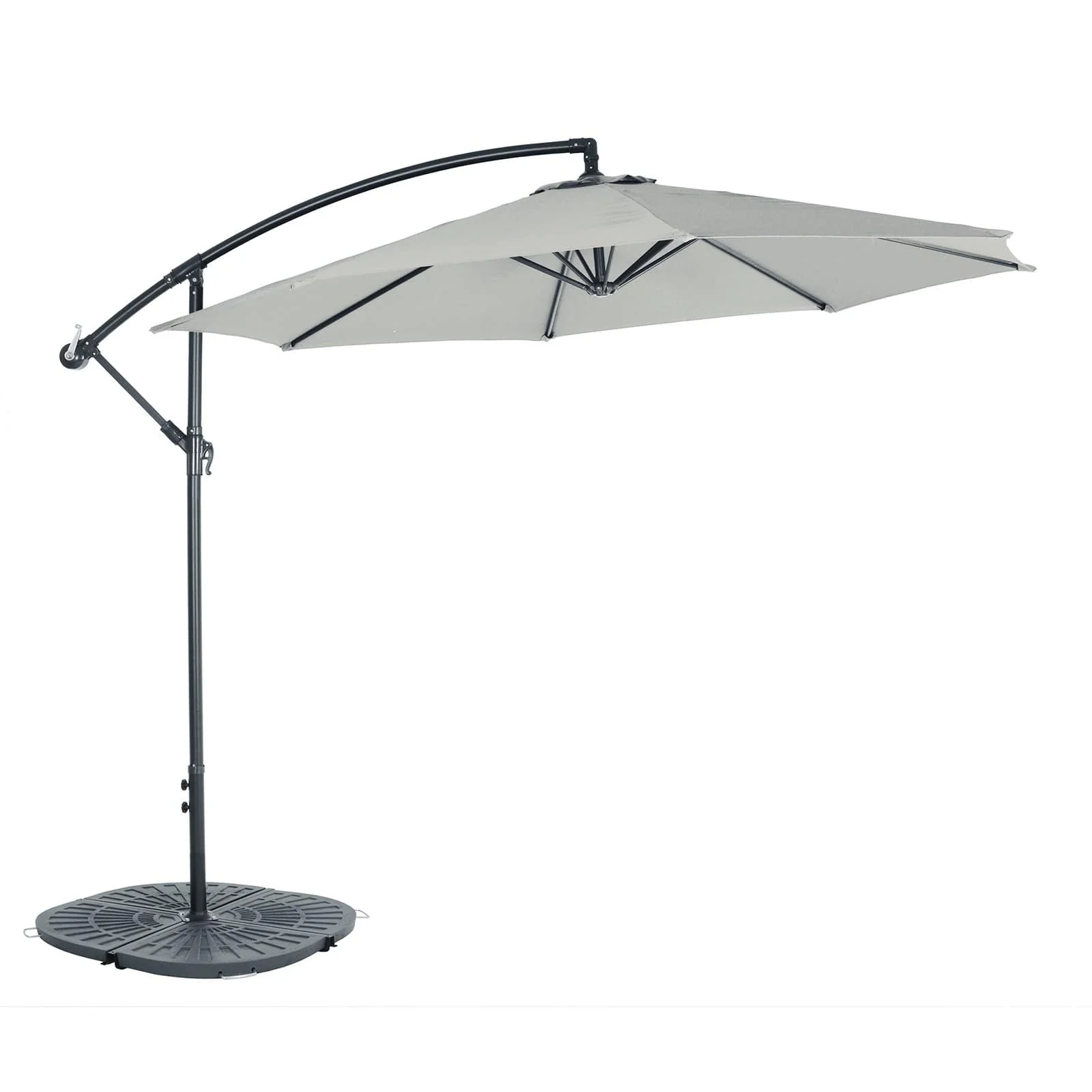 Grote 3m Banana Parasol �C Grote Patio Parasol met Verwijderbare Arm