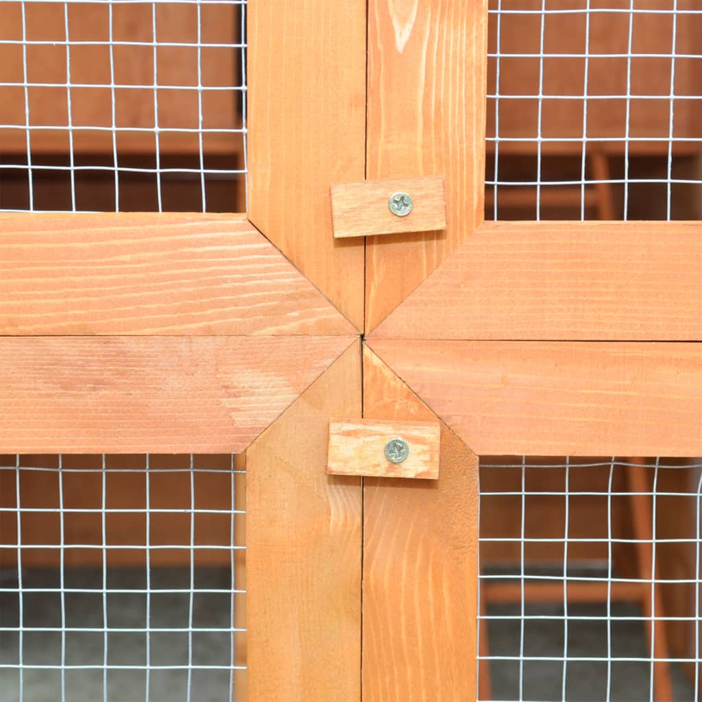 2025 Houten kippenhok van dennenhout 295 x 163 x 170 cm met nestkast en ren