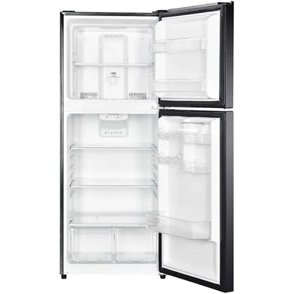 2025 Refrigerador Magic Chef HMDR1000BE con congelador superior, negro, 10,1 pies cúbicos